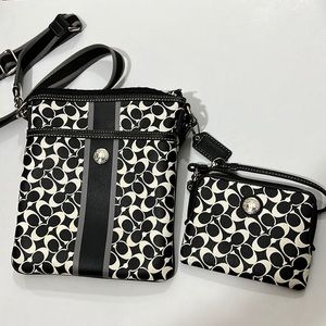 Coach crossbody AND matching wallet